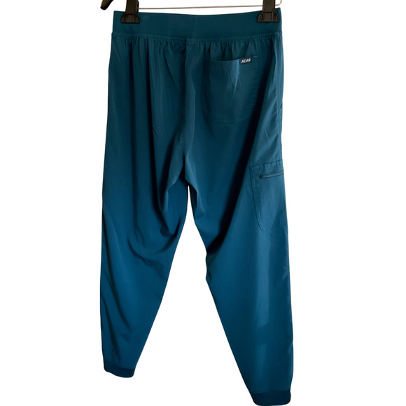 Adar Pro Women's Medium Jogger Pants Dark Teal Blue Elastic Waist Pockets - Picture 2 of 11